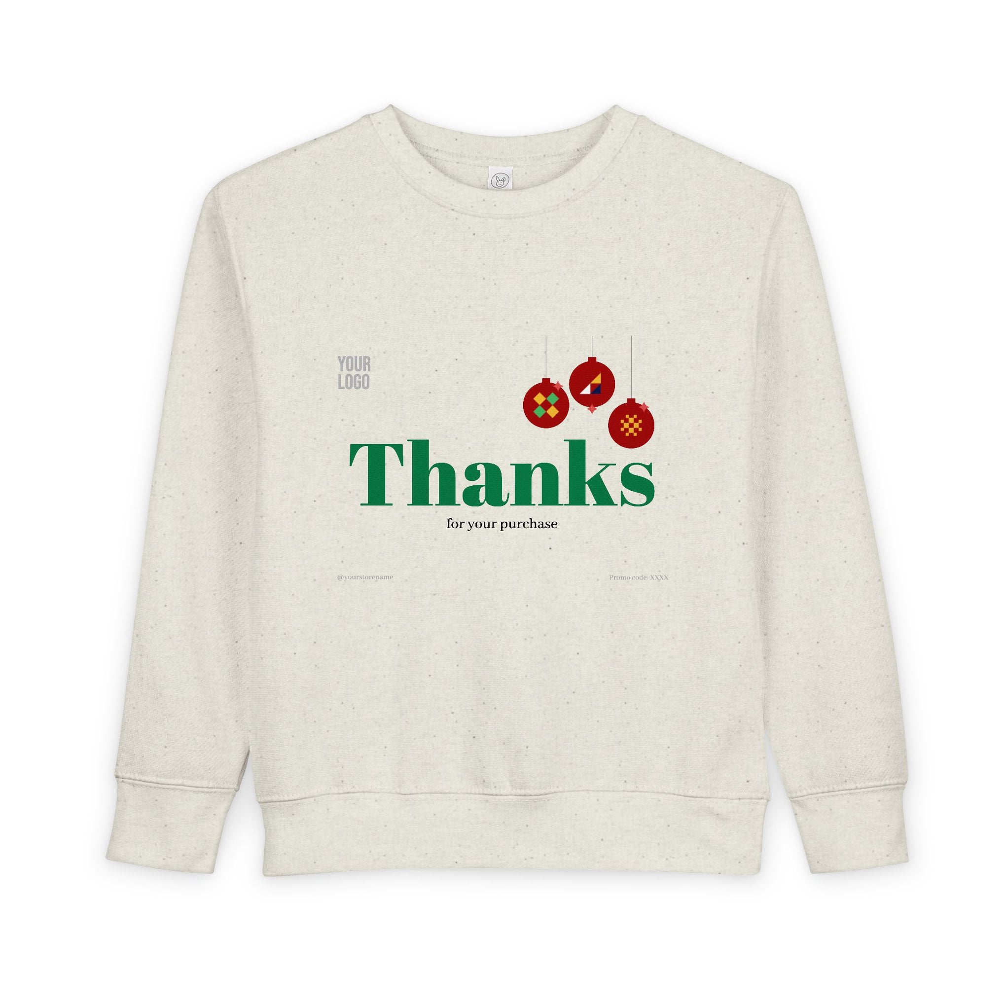 Toddler Sweatshirt with Cute Cat Bread Design