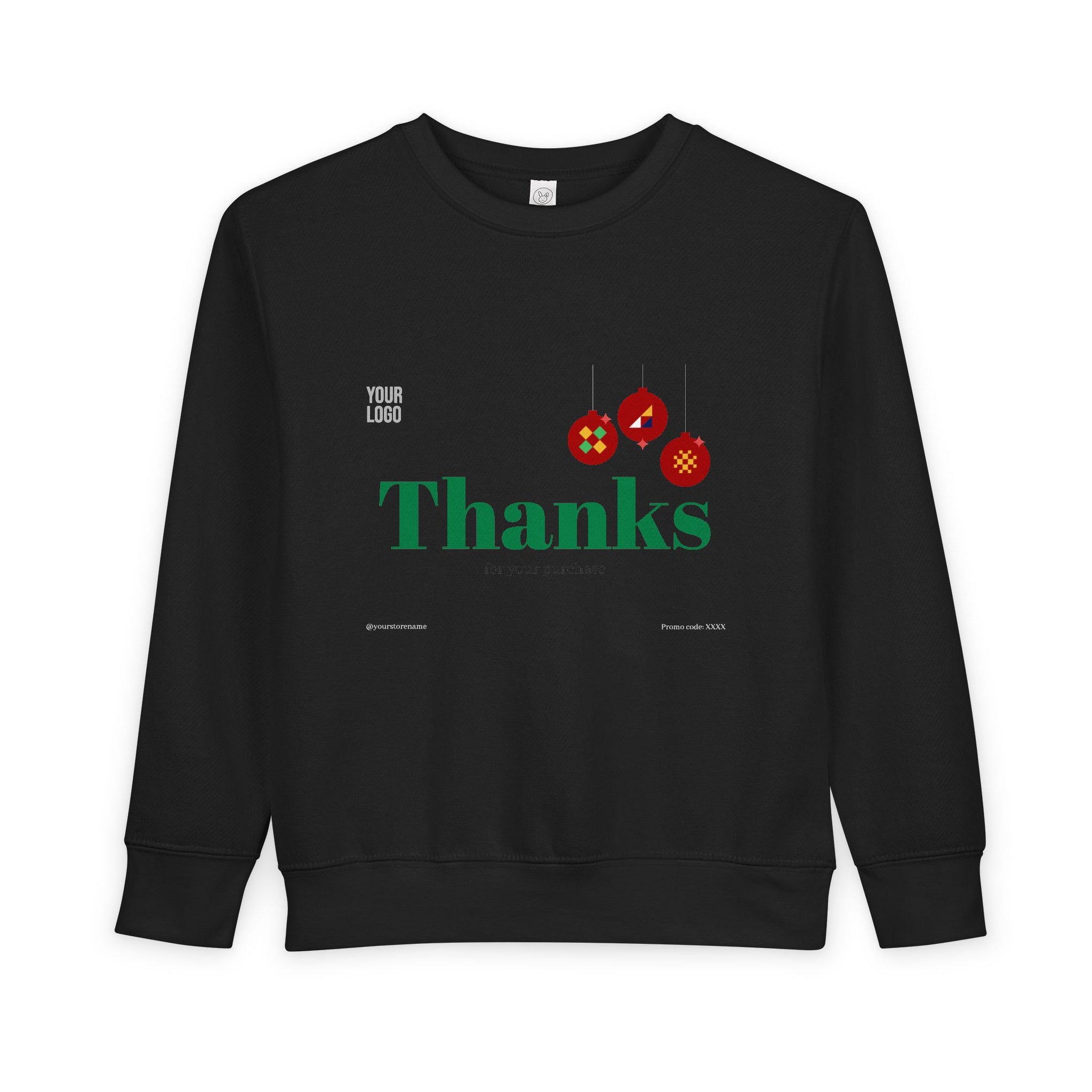 Toddler Sweatshirt with Cute Cat Bread Design