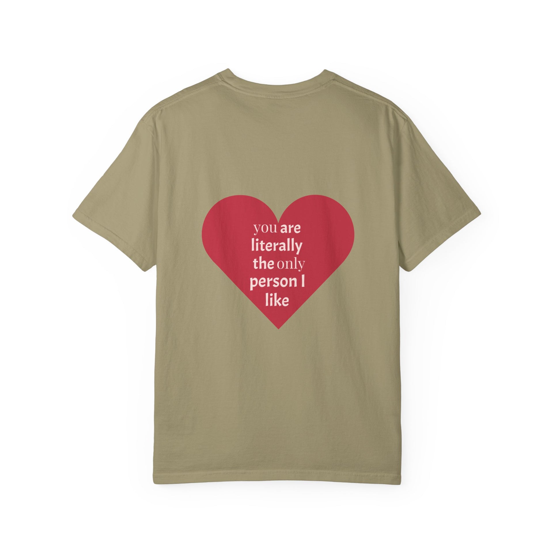 Heartfelt Love T-Shirt | Unisex Garment-Dyed Tee for Relationship Celebrations, Valentine's Day, Gift for Her, Gift for Him