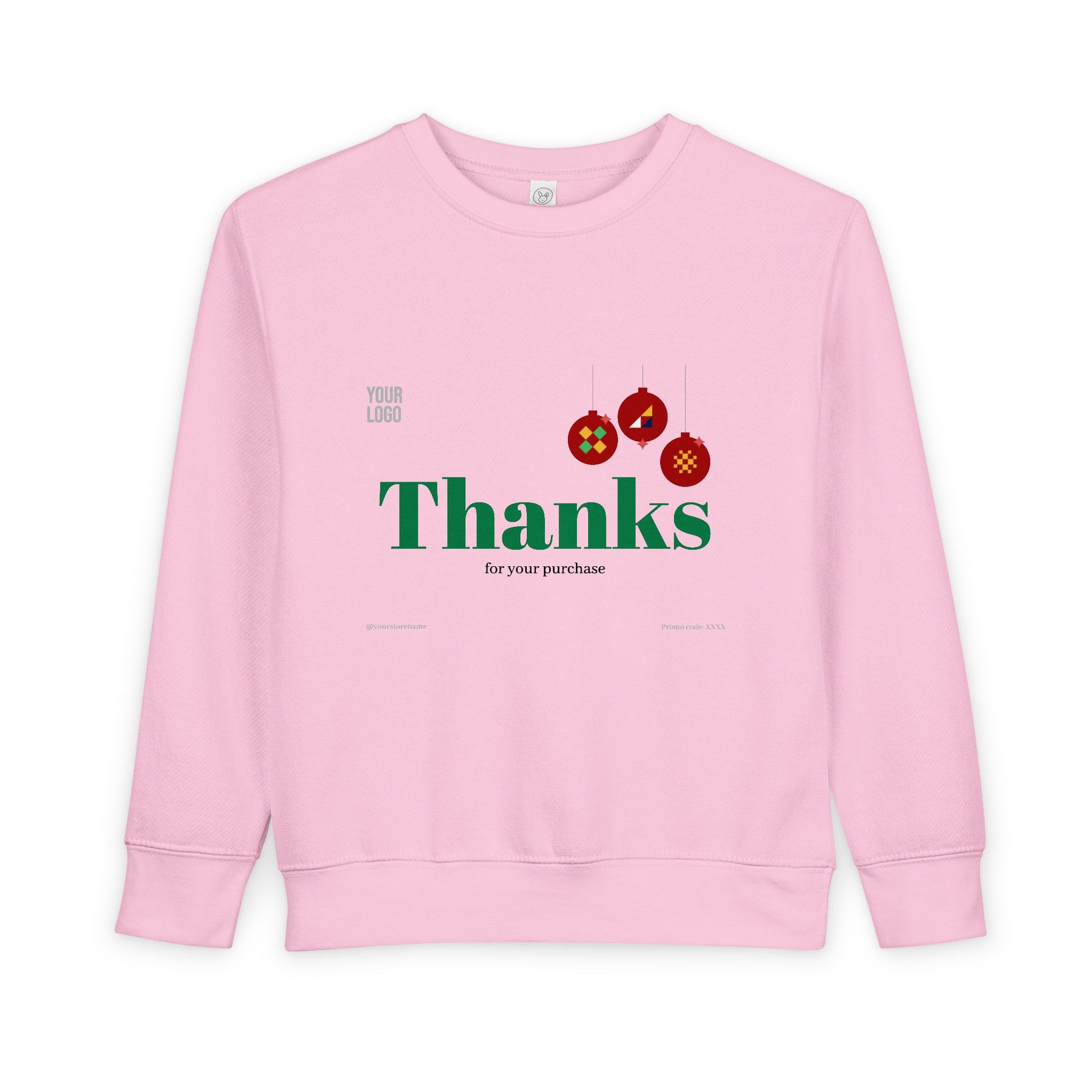 Toddler Sweatshirt with Cute Cat Bread Design