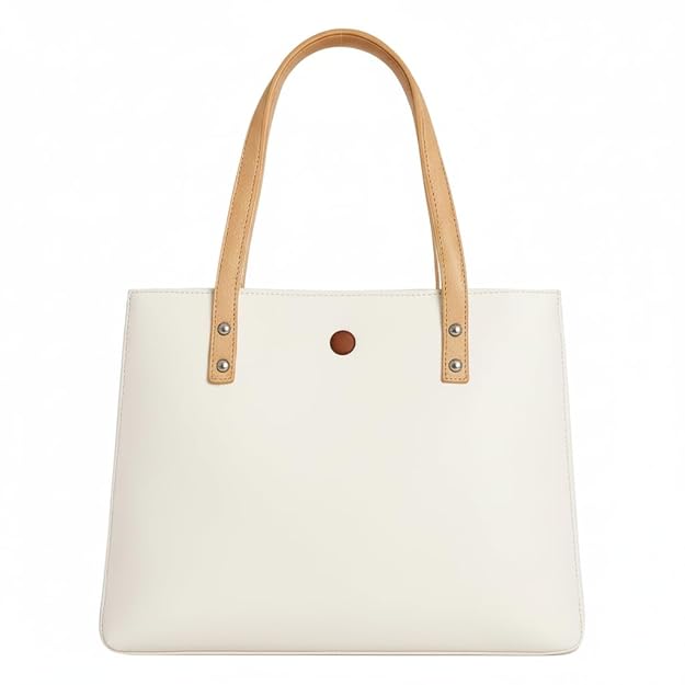 Checked Structured Tote Bag with