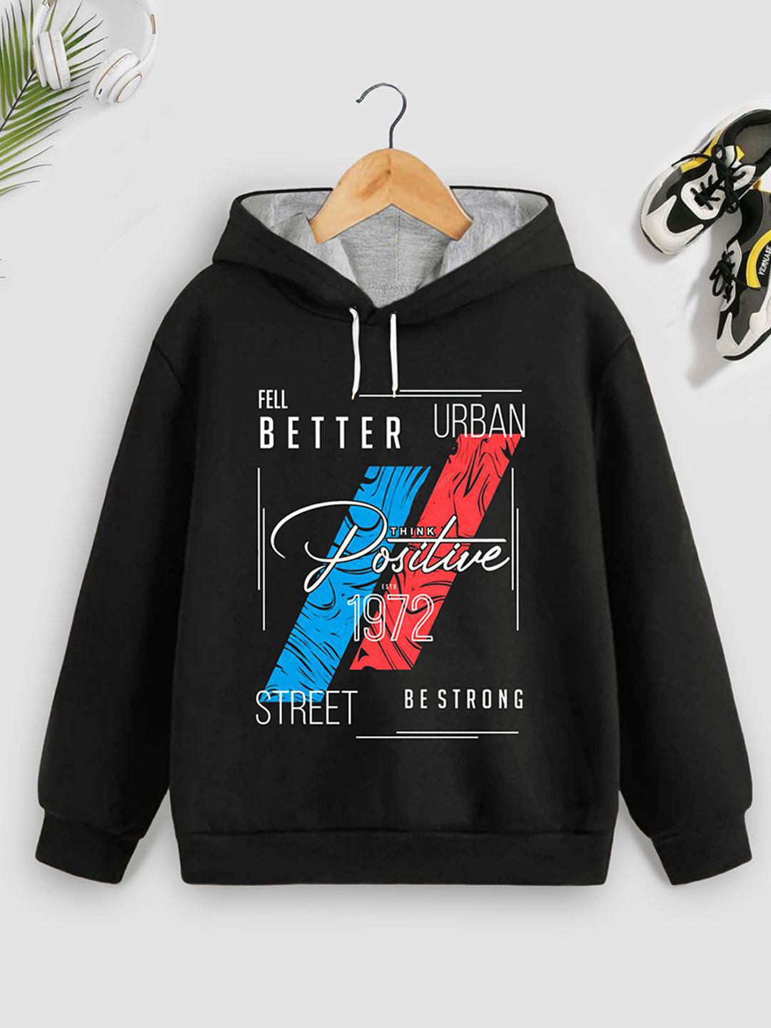 Kids Printed Hooded Sweatshirts