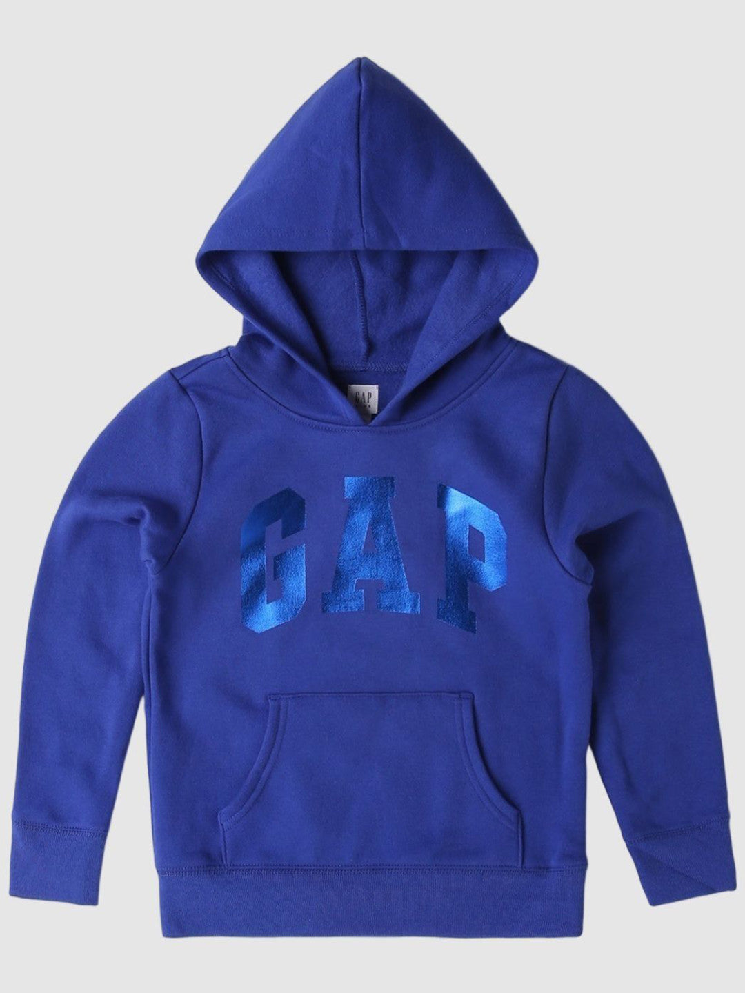 Sequined Logo Zip Front Hoodie